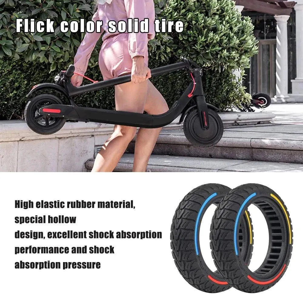 10x2.5-7 Electric Scooter Honeycomb Tire Tubeless Solid Tire Compatible for Xiaomi Scooter 4/4 Pro Electric Scooter