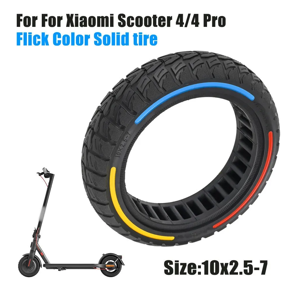 10x2.5-7 Electric Scooter Honeycomb Tire Tubeless Solid Tire Compatible for Xiaomi Scooter 4/4 Pro Electric Scooter