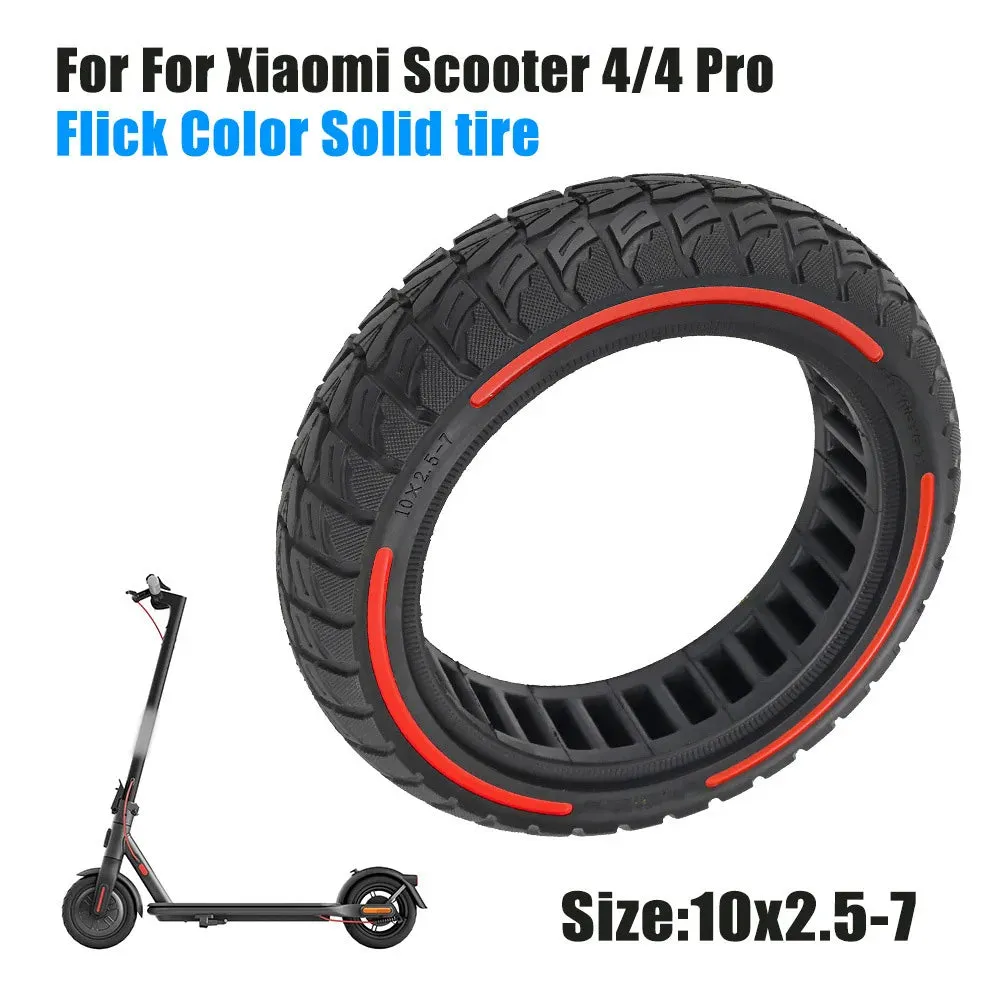 10x2.5-7 Electric Scooter Honeycomb Tire Tubeless Solid Tire Compatible for Xiaomi Scooter 4/4 Pro Electric Scooter