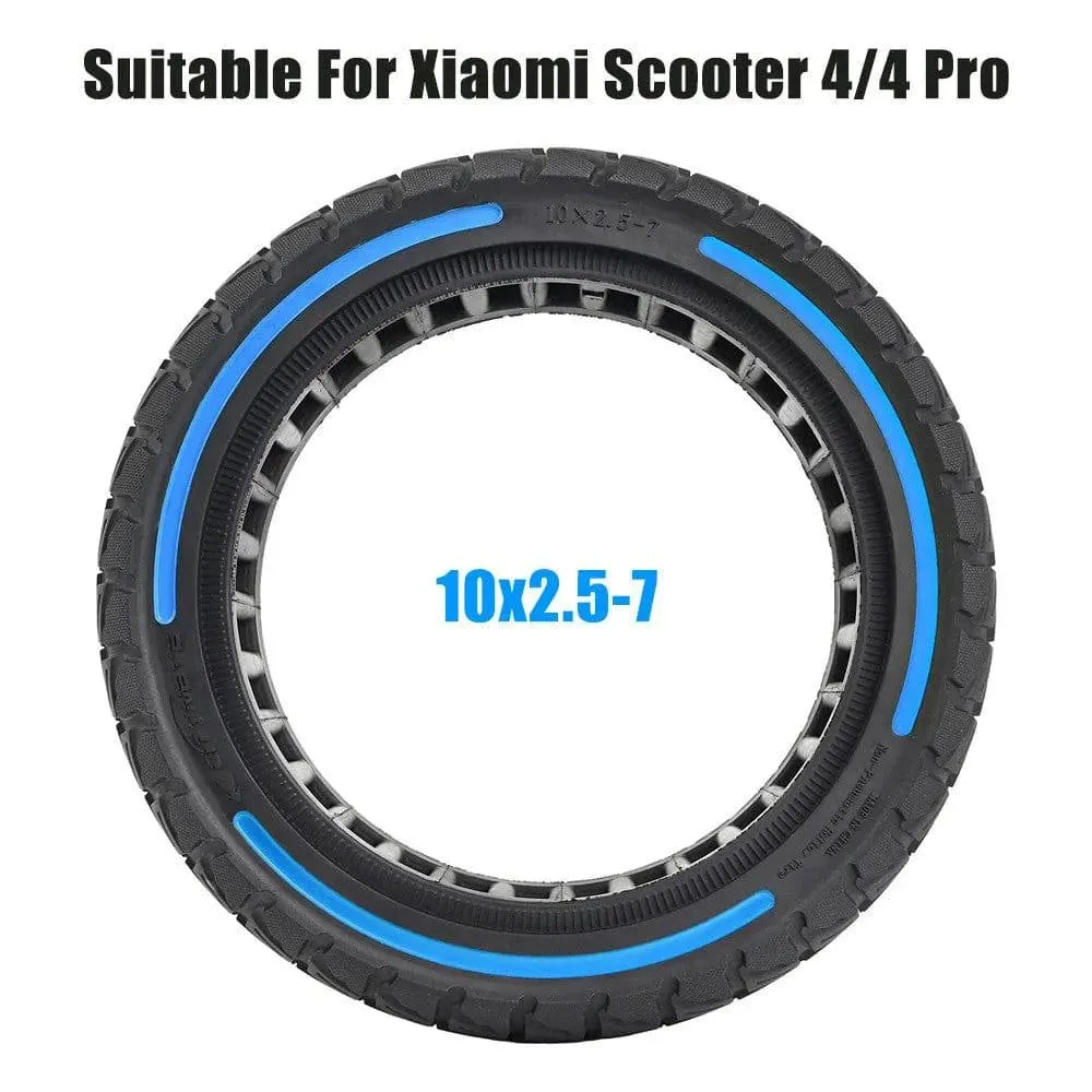 10x2.5-7 Electric Scooter Honeycomb Tire Tubeless Solid Tire Compatible for Xiaomi Scooter 4/4 Pro Electric Scooter