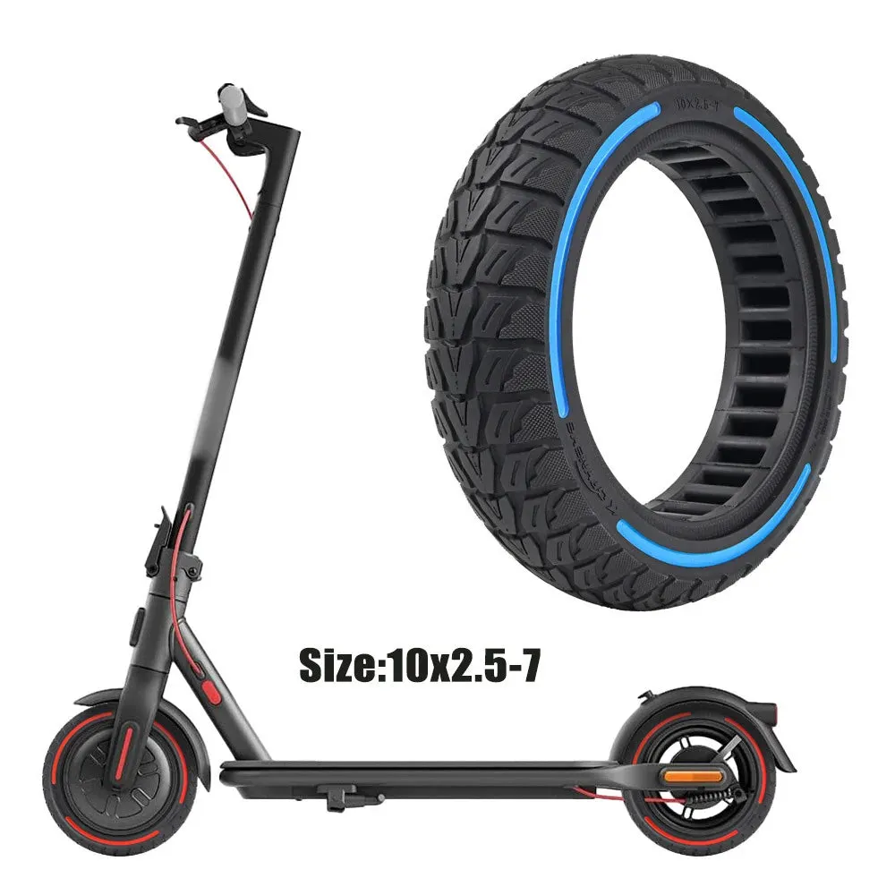 10x2.5-7 Electric Scooter Honeycomb Tire Tubeless Solid Tire Compatible for Xiaomi Scooter 4/4 Pro Electric Scooter