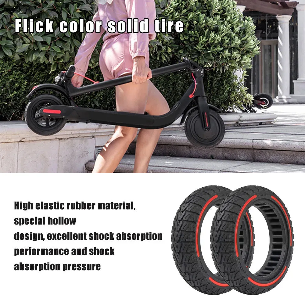 10x2.5-7 Electric Scooter Honeycomb Tire Tubeless Solid Tire Compatible for Xiaomi Scooter 4/4 Pro Electric Scooter