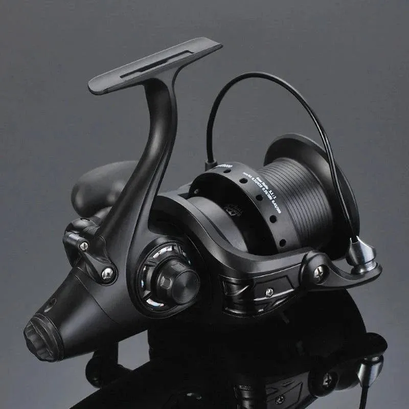 12 1 BB Spinning Reel with Front and Rear Double Drag Carp Fishing Reel Left Right Interchangeable for Saltwater Freshwater