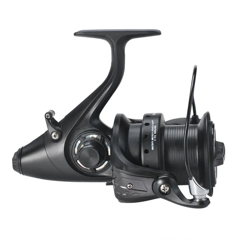 12 1 BB Spinning Reel with Front and Rear Double Drag Carp Fishing Reel Left Right Interchangeable for Saltwater Freshwater