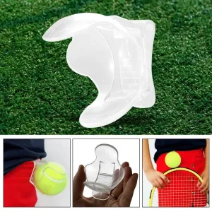 1Pc Tennis Ball Clip Professional Tennis Ball Holder Waist Clip Transparent Holds Tennis Ball Accessories Training Equipment