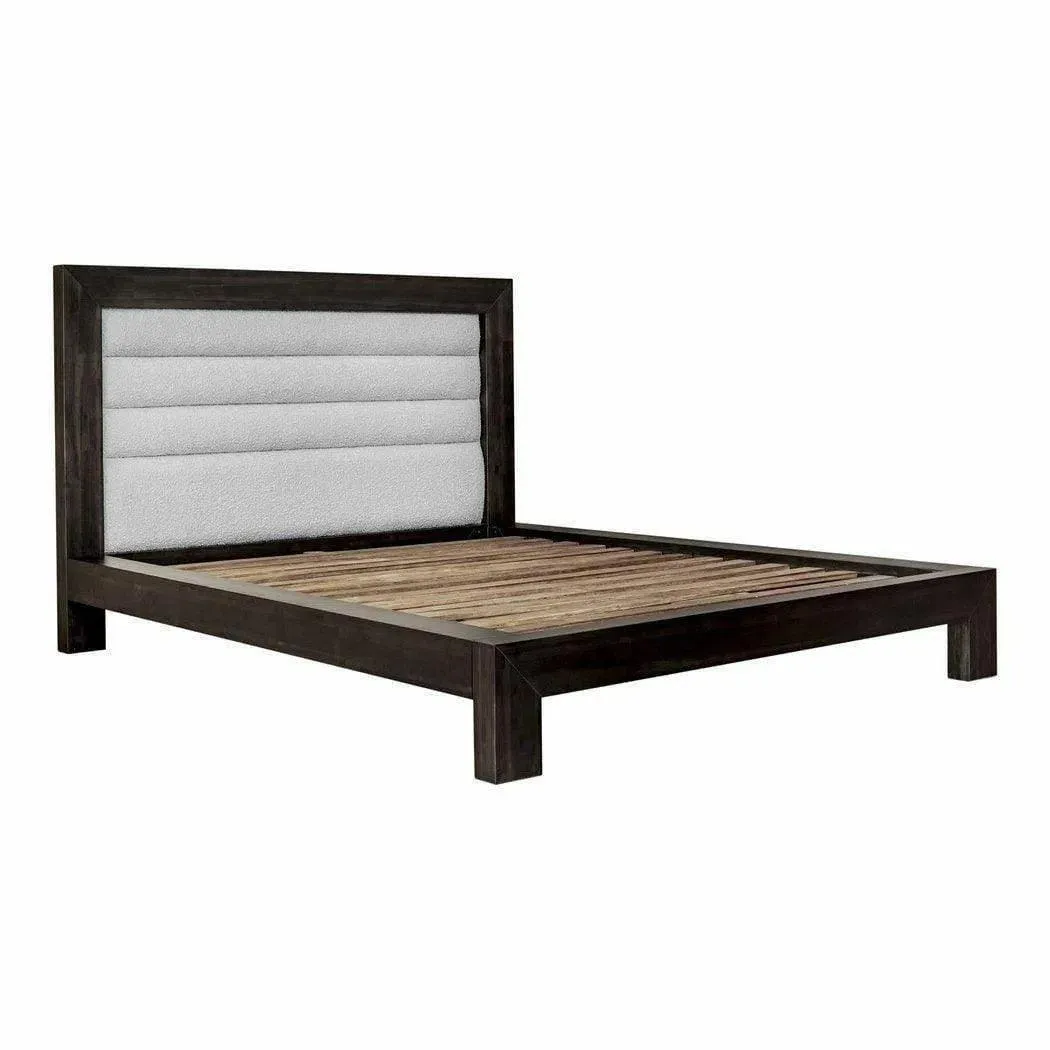 Ashcroft Stain Resistant Upholstered Gray Bed Frame