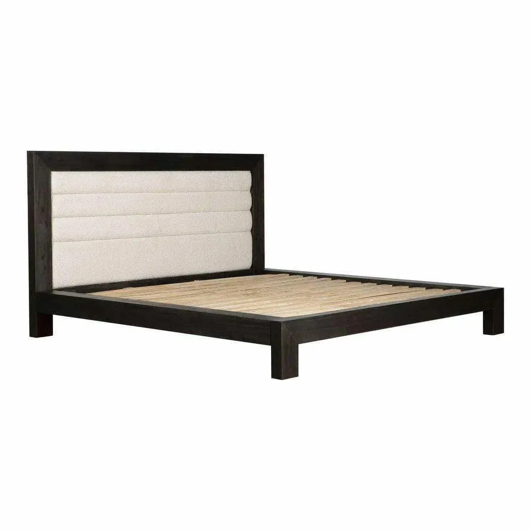 Ashcroft Stain Resistant Upholstered Gray Bed Frame