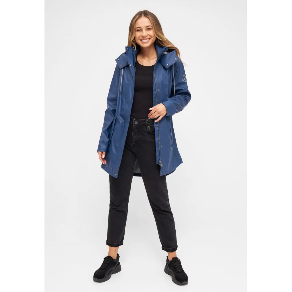 Brooke Solid Raincoat - Blue