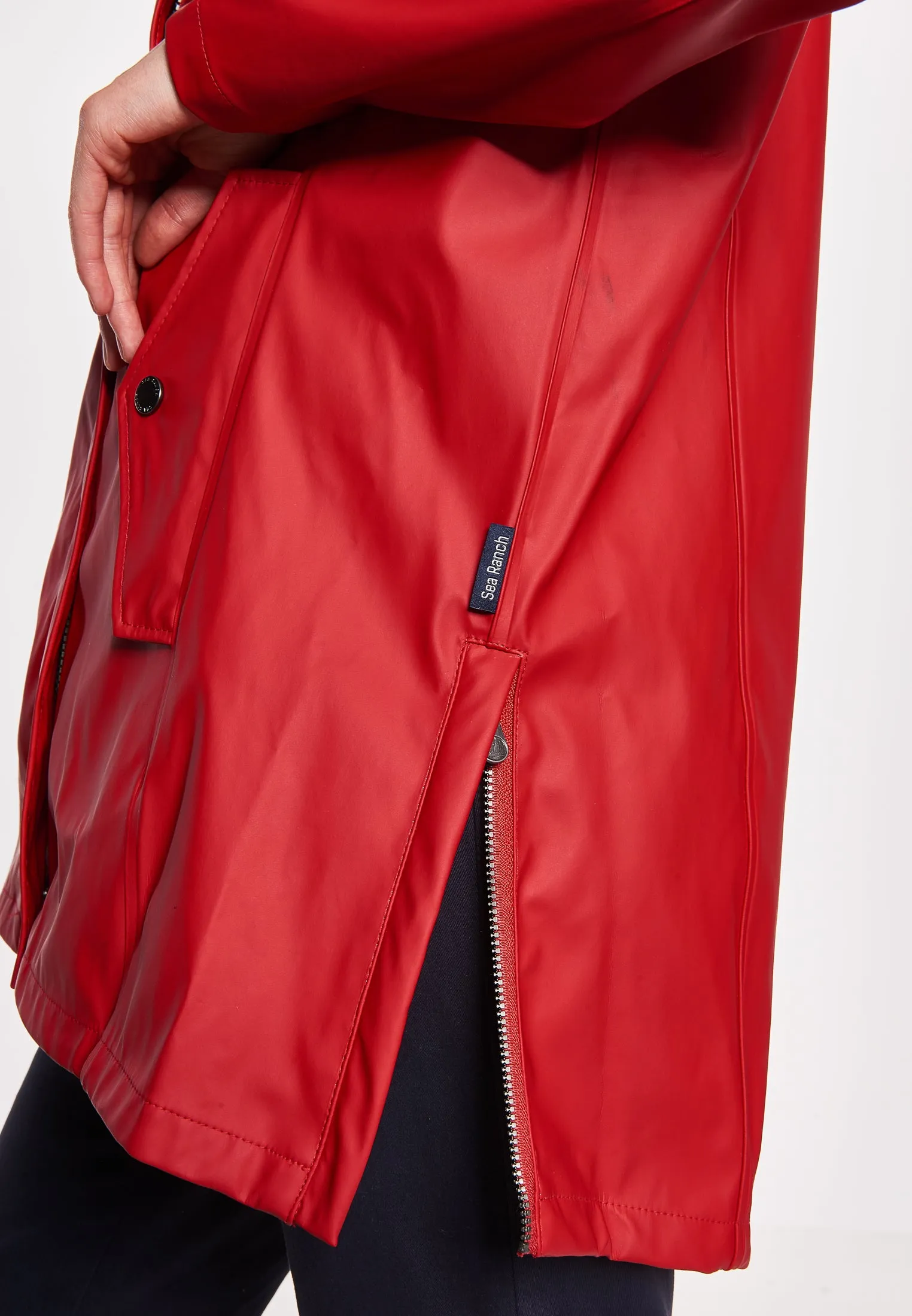 Brooke Solid Raincoat - SR Red