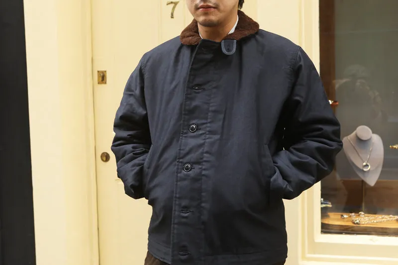 BUZZ RICKSON'S TYPE N-1 DECK JACKET DEMOTEX NAVY