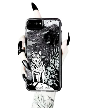 Castle Whitewolf  - Shock Resistant Phone Case - Silver Glitter