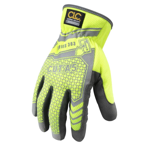 CLC 127X ANSI A5 Hi-Viz FlexGrip 363 Gloves, Size X-Large