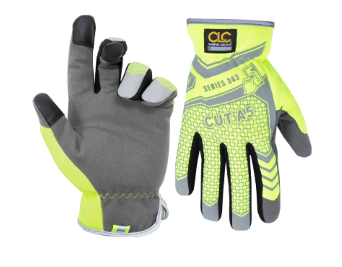 CLC 127X ANSI A5 Hi-Viz FlexGrip 363 Gloves, Size X-Large