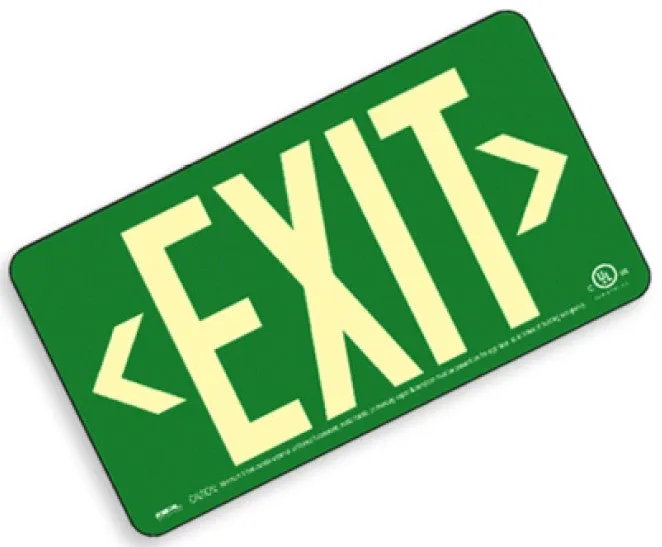 EXIT Sign, Centurion 100, Double Sided w/Bracket