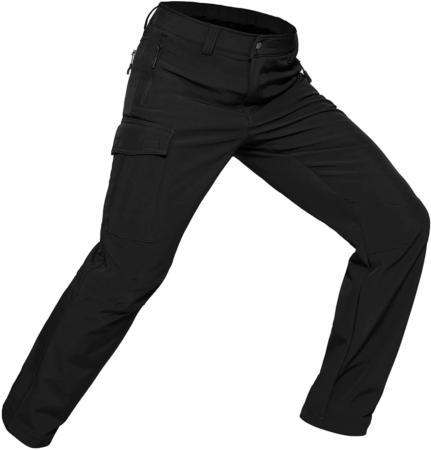 Hiauspor Herren-Skihose-Wanderhose-Fleece-Gefüttert-Wasserdicht-Winddichte-Outdoorhose-Thermohose-Winterhose-Softshellhose-Schneehose-Trekkinghose-Schihose