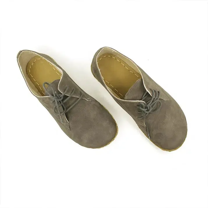 Lace Barefoot Men's Shoes Nubuck Gray