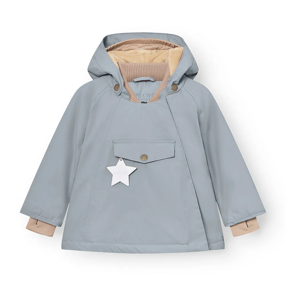 MINI A TURE Wool Fleece-Lined Jacket with Removable Hood