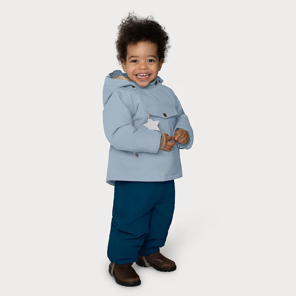 MINI A TURE Wool Fleece-Lined Jacket with Removable Hood