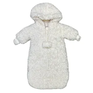 Off White Sherpa Teddy Bunting