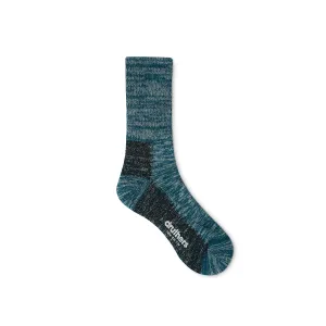 ORGANIC COTTON DEFENDER CREW SOCK - MARINE MELANGE