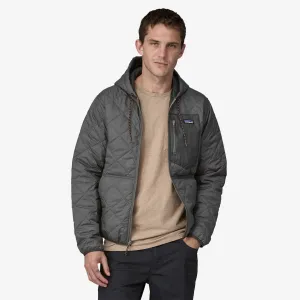 Patagonia Men's Diamond Quilted Bomber Hoody - NOBLE GREY