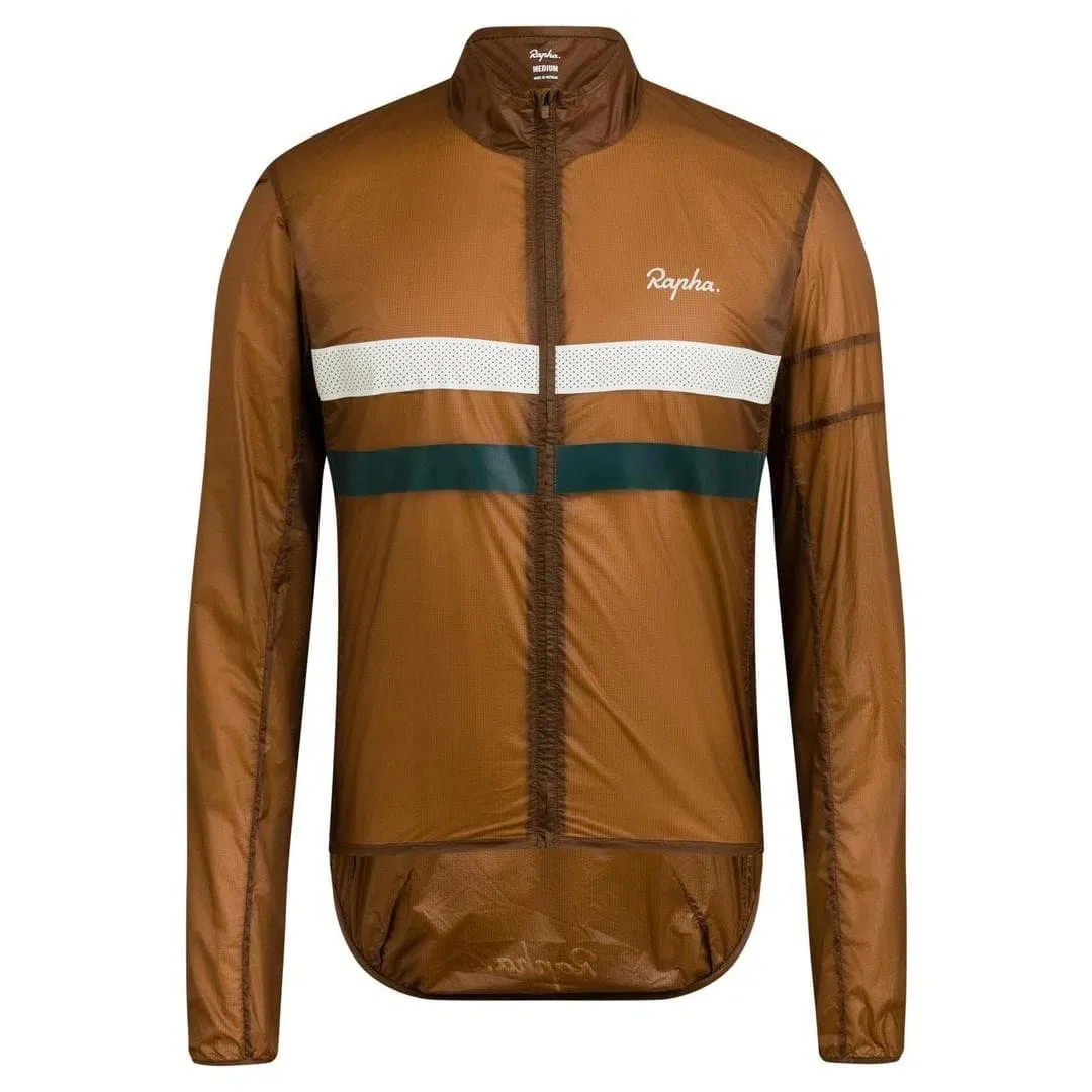 RAPHA Brevet Flyweight Wind Jacket - EMP Brown