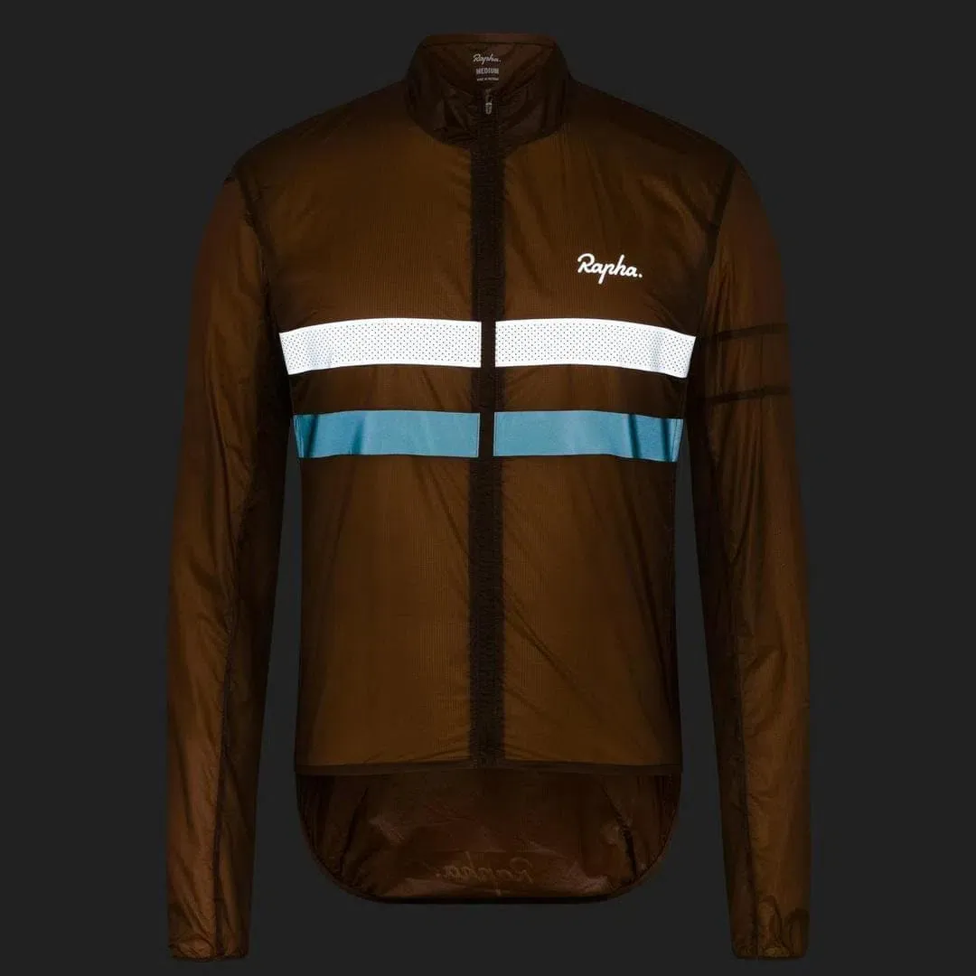 RAPHA Brevet Flyweight Wind Jacket - EMP Brown