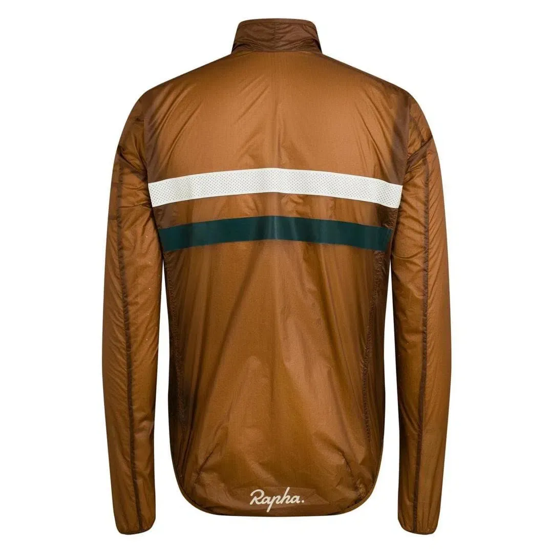 RAPHA Brevet Flyweight Wind Jacket - EMP Brown