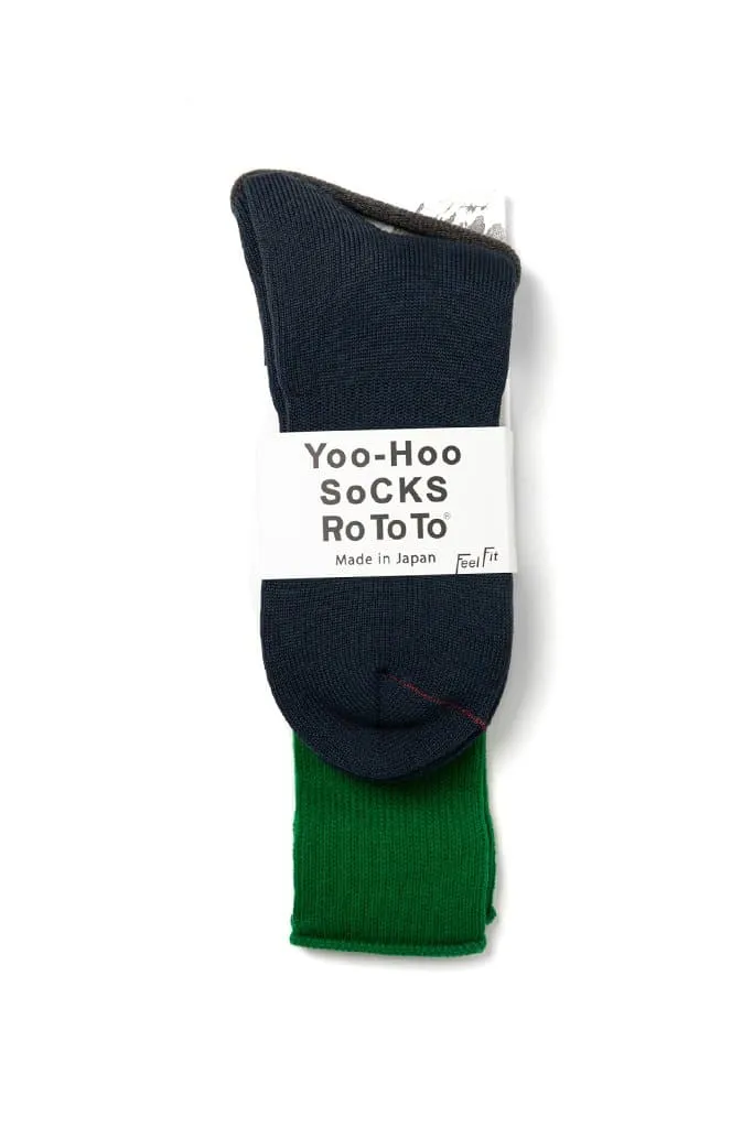 RoToTo Yoo-Hoo Socks / Green Navy