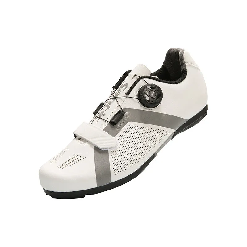 Santic Apollo 2.0 White Men Lockless Cycling Shoes Cleats not Compatible