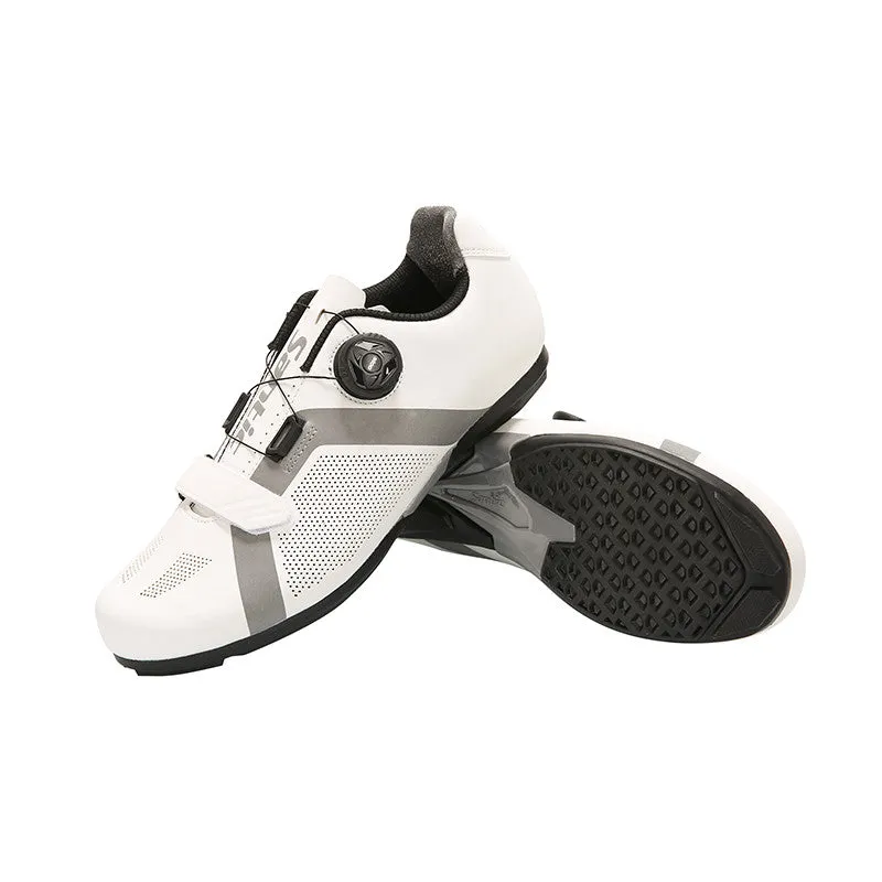 Santic Apollo 2.0 White Men Lockless Cycling Shoes Cleats not Compatible