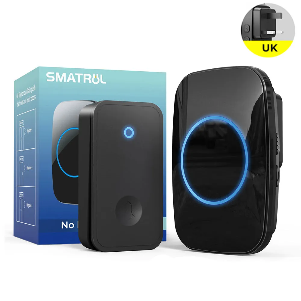 SMATRUL Self-Powered Wireless Doorbell, 1 transmitter   1 receiver