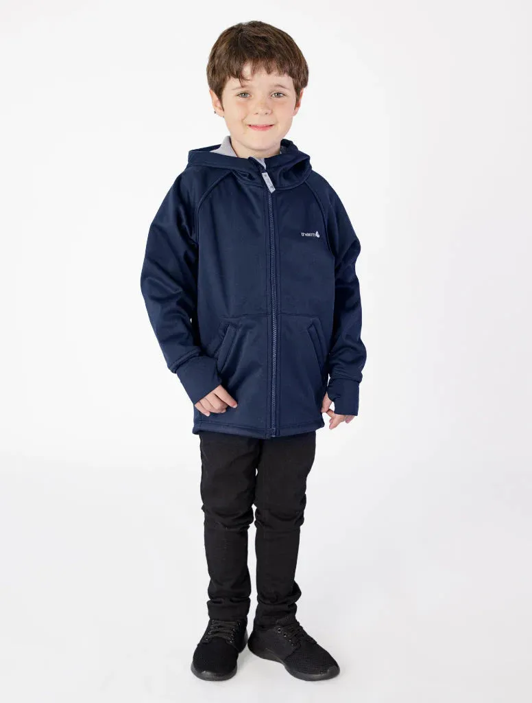 The All-Weather Fleece Hoodie - Navy - KIDS