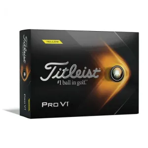 Titelist Pro V1 Golf Balls-Yellow