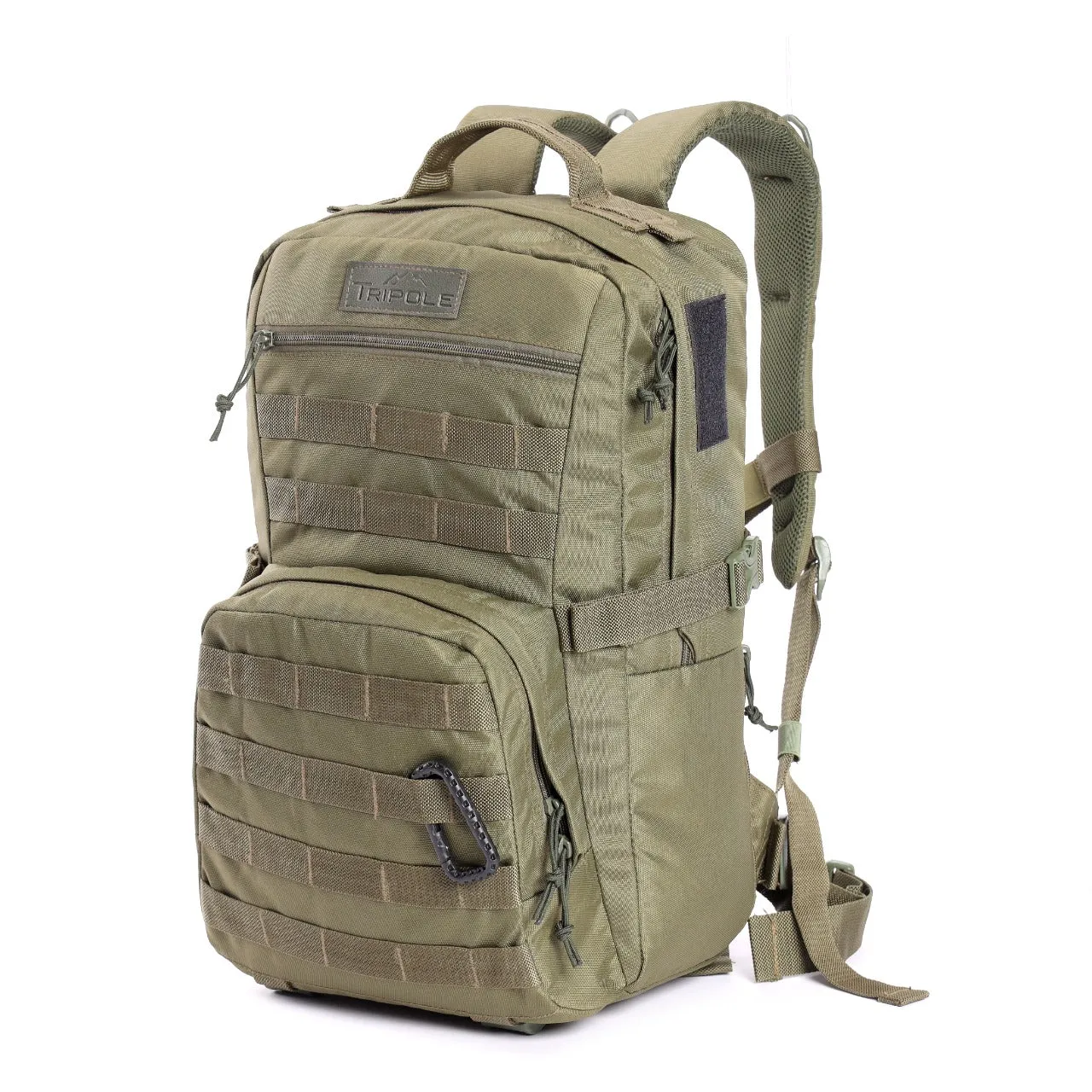 Tripole Captain 25Litres Tactical Backpack with MOLLE Webbing and Carabiner