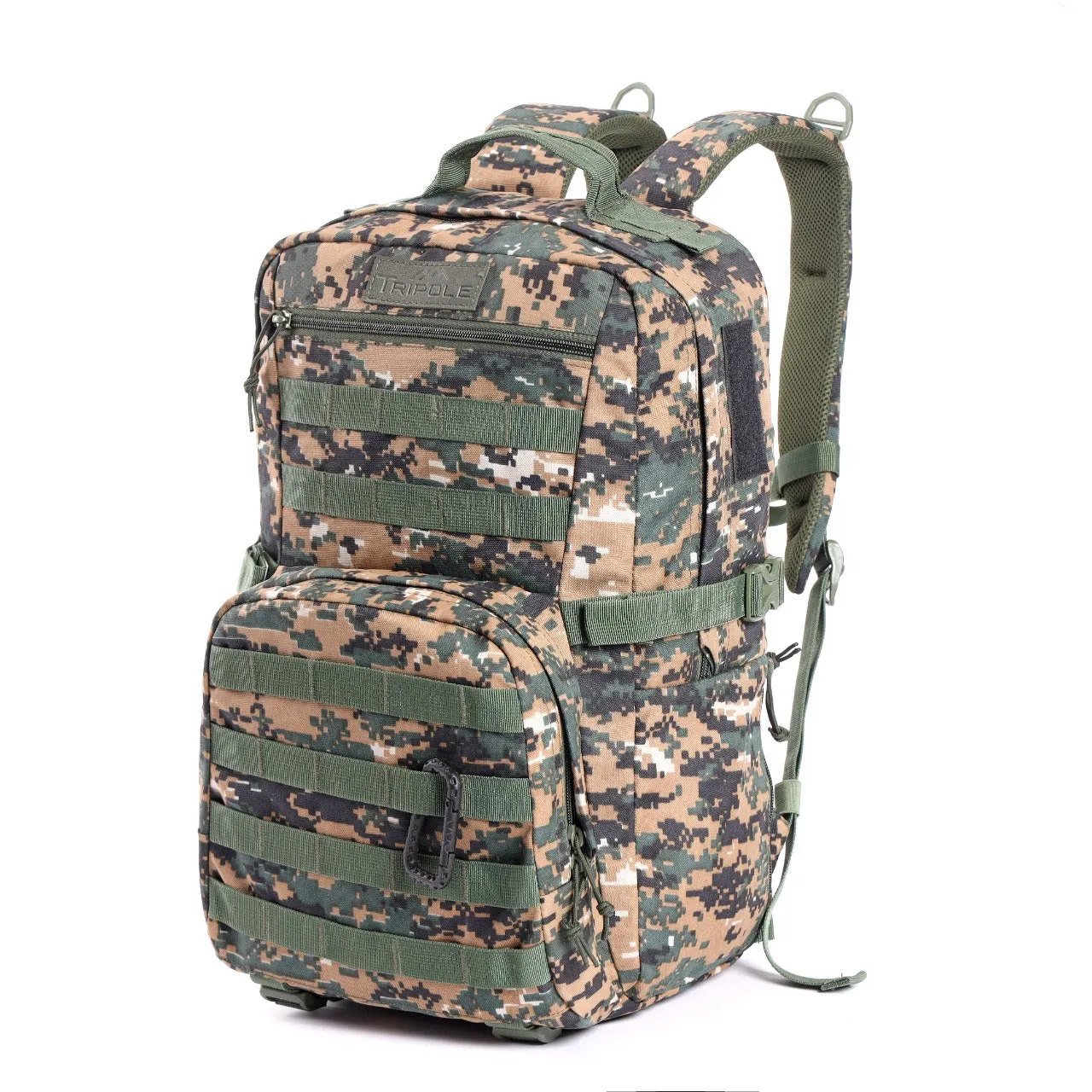 Tripole Captain 25Litres Tactical Backpack with MOLLE Webbing and Carabiner