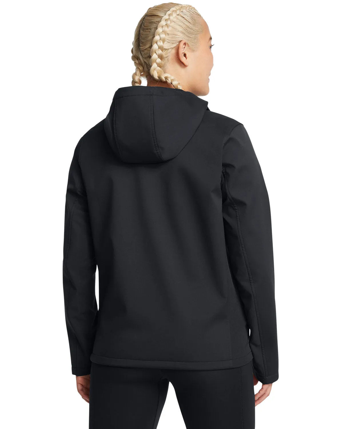 Under Armour Ladies ColdGear Infrared Shield 2.0 Custom Hooded Jackets, Black/ White