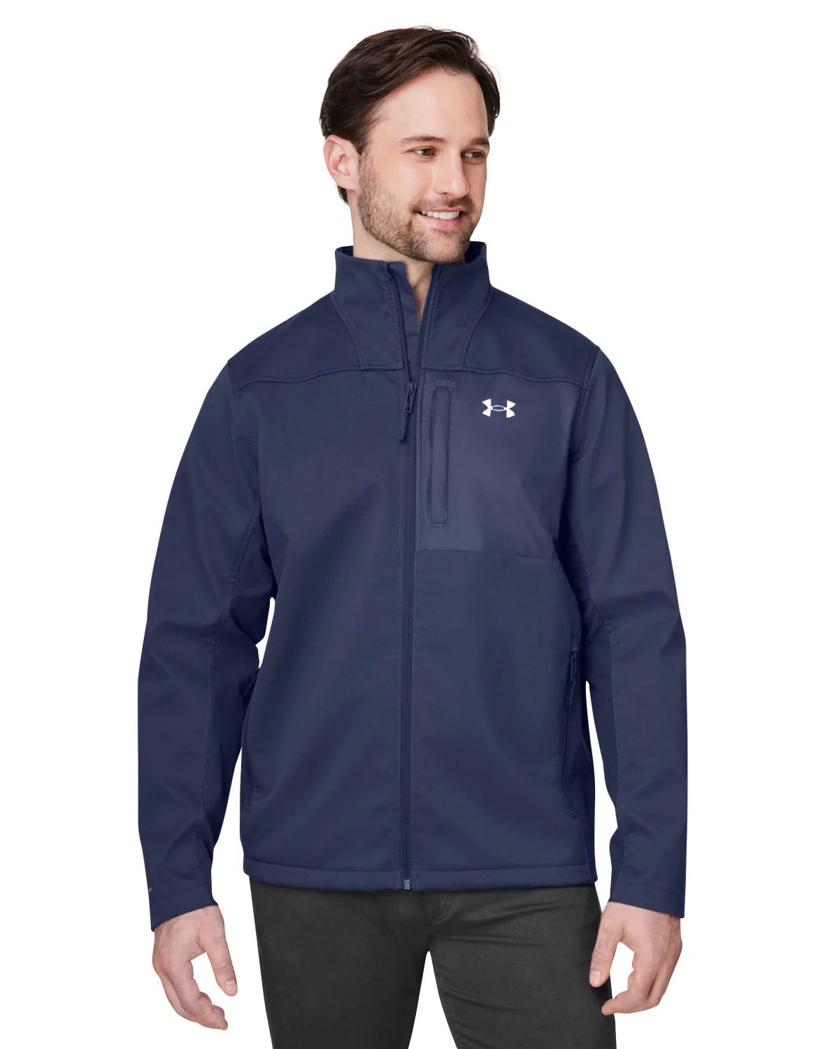 Under Armour Men's ColdGear InfraRed Shield Branded Jackets, Navy