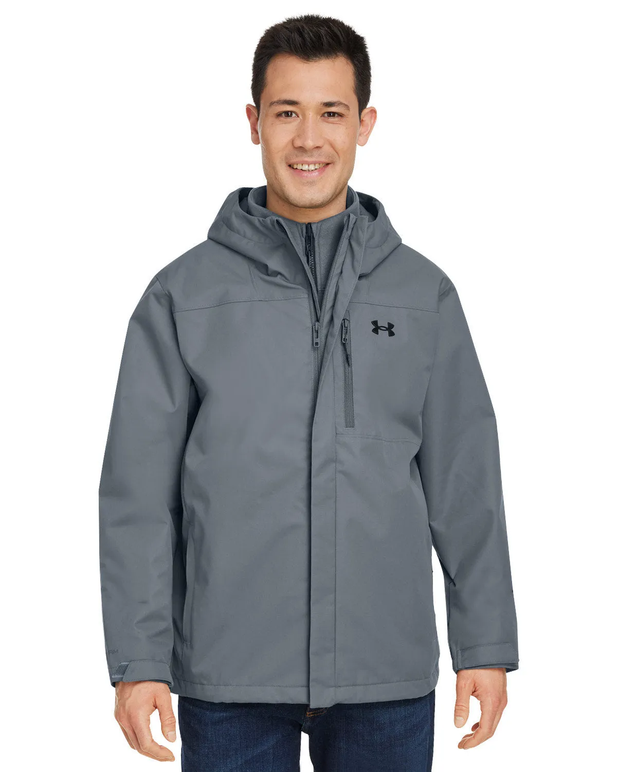 Under Armour Men's Porter 3-in-1 Branded Jackets, Petrol Grey