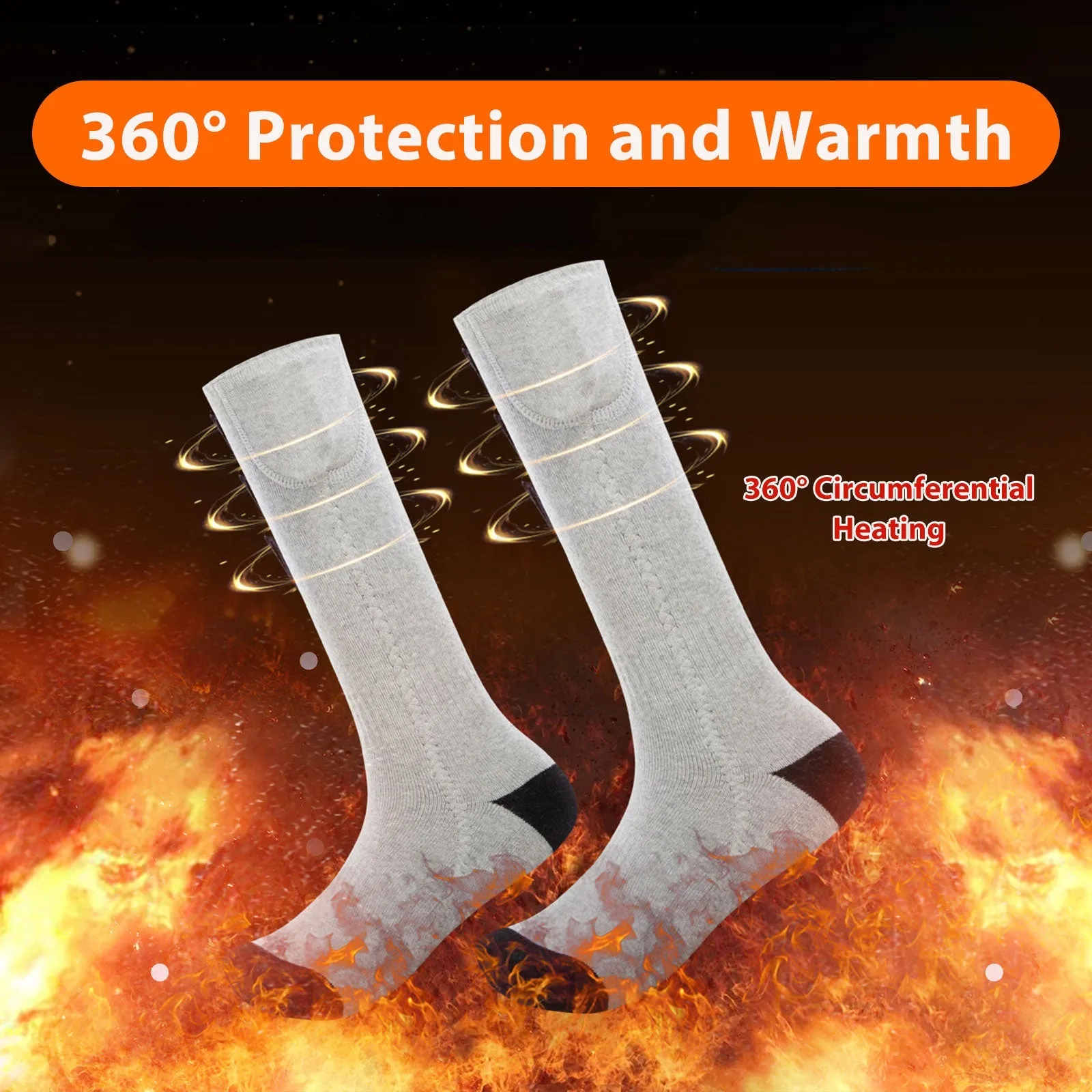 USB Heated Winter Socks