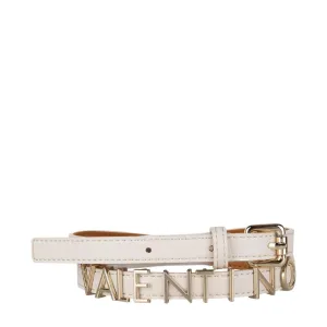 Valentino Bags Ecru Emma Winter Logo Belt