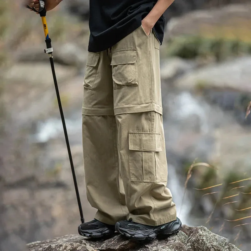 Wiaofellas  -  Brand Multiple Pockets Cargo Pants for Mans Baggy Spring New Outdoors Pants Mountaineering Classics Mens Clothing