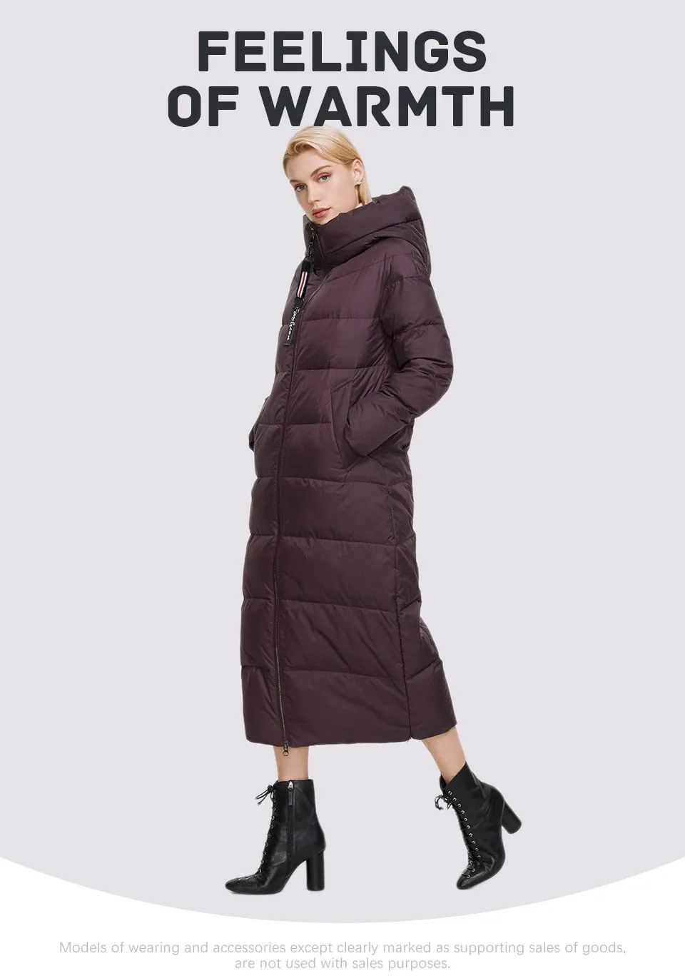 Winter Women's Outwear Parka Super Long Warm And Windproof Zipper Cotton Coat Winter Jackets